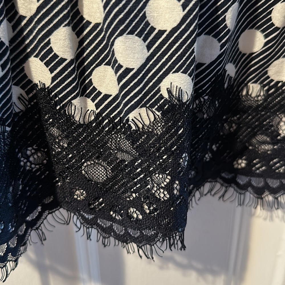 Ann Taylor Polka Dot Peplum Blouse - Picture 6 of 8